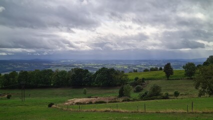 Le plateau de la Margeride vu depuis les hauteurs du mont Mouchet