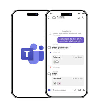 Microsoft Teams Mobile Mockup & iPhone Frame Template Pack &mdash; polished Teams-style templates for social media creators
