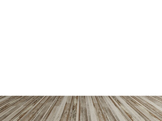 Distressed Rustic Vintage Wood Floor with Transparent Wall – High-Quality PNG for Industrial, Farmhouse and Retro Interior Mockups