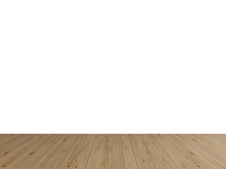 Light Natural Oak Wood Floor with Transparent Wall Background – High-Quality Interior PNG for Architectural Mockups and Room Design