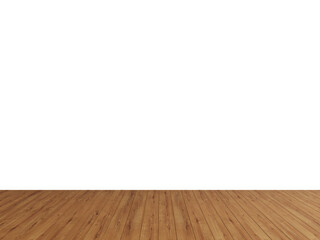 Reddish Warm Wood Floor with Transparent Wall – High-Resolution PNG for Interior Mockups and Room Visualization