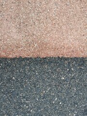two surface alphalt way on background