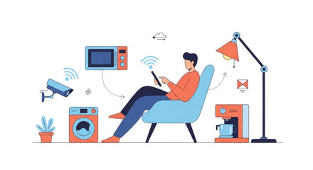 Effortless living with smart home automation and seamless connectivity, a modern lifestyle for tech enthusiasts and forward thinking home owners today