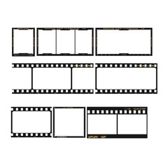 Retro Analog Film Frame Illustration