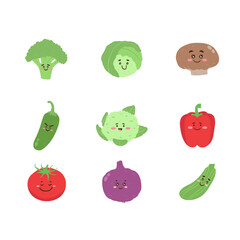 Vegetable Character Illustration