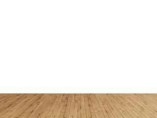 Natural Rustic Wood Floor PNG Background – Empty Interior Scene with Removed Wall for Warm Minimalist Design