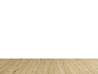 Light Natural Wood Plank Floor PNG – Bright Minimalist Interior with Removed Wall for Elegant Architecture Mockups