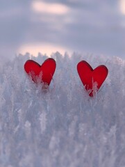 heart in the snow