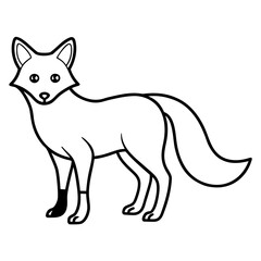 vector illustration of a fox