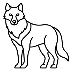 vector illustration of a dog