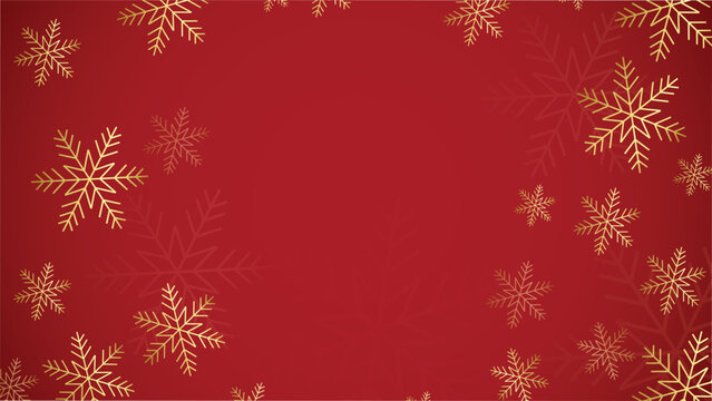 Christmas decoration snowflakes on red maroon background stock illustration
