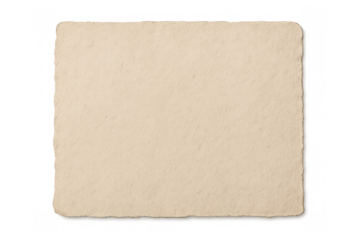 Beige vintage paper texture with rough edges, blank aged parchment background providing copy space