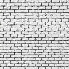 Fototapeta premium Textured White Brick Wall Background in a Clean and Minimalist Style for Various Applications