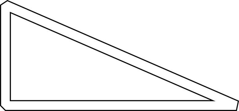 Triangle line icon. Geometric shapes