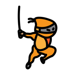 Sneak Attack Vector Filled Icon Design