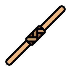 Bo Staff Vector Filled Icon Design
