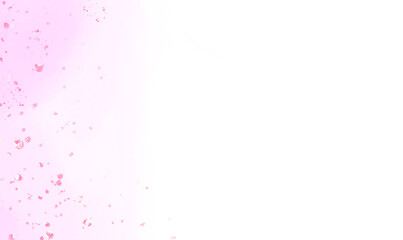 Delicate pink watercolor brush strokes with subtle glitter accents isolated on transparent background