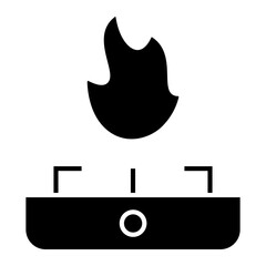 Obraz premium burner Solid icon