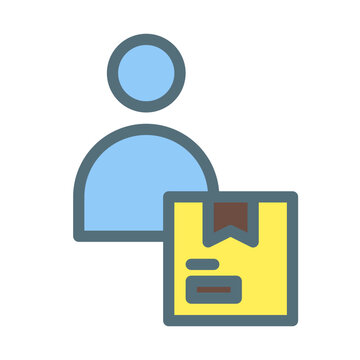 product owner. This is a vector single icon with a filled outline style. Suitable for any purpose, such as website design, mobile app design, logo design, pattern design, etc.	