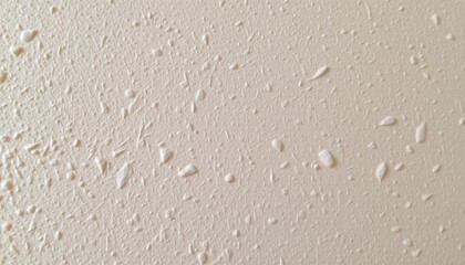 Obraz premium Closeup of Water Droplets on a Smooth Cream Surface Creating an Elegant Texture