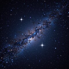 Majestic Spiral Galaxy Surrounded by Vibrant Stars in the Infinite Cosmos