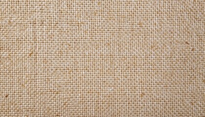 Closeup of Natural Beige Woven Fabric Texture Ideal for Background in Interior Design