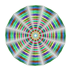 Smoke geometric mandala isolated on, a symmetrical and intricate design