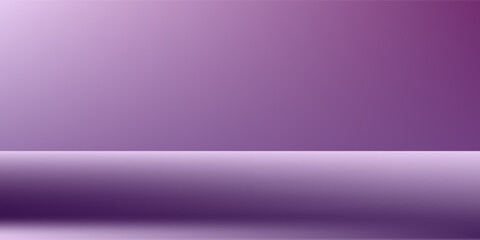 Obraz premium Purple studio background. Purple and pink Background Empty Room Studio with table.