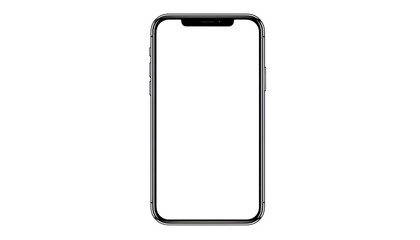 Modern smartphone isolated on black background for technology and communication concepts