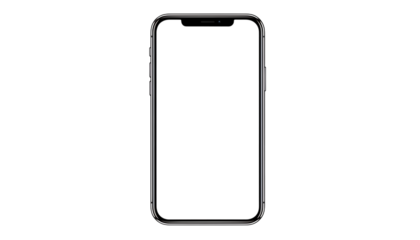 Modern smartphone isolated on black background for technology and communication concepts