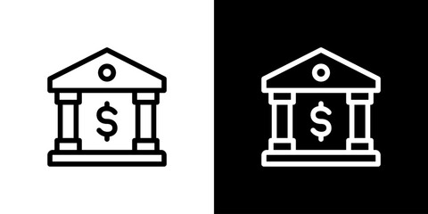 銀行のアイコン（ドル）