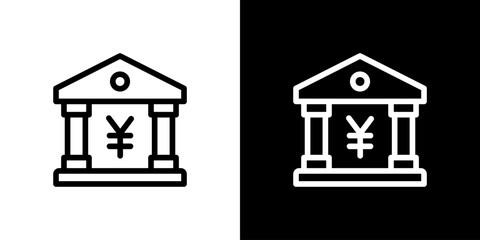 銀行のアイコン（円）