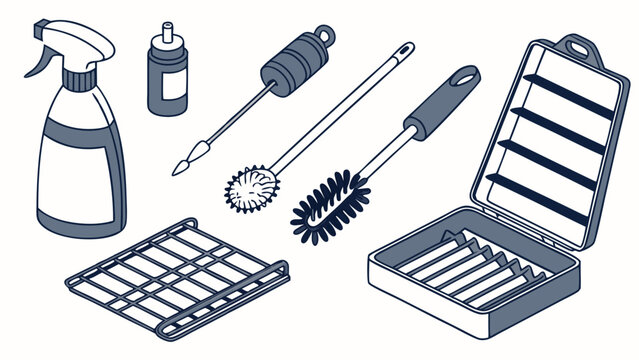 Specialized Cleaning Tools Kit for Equipment Maintenance Home Care and Organization