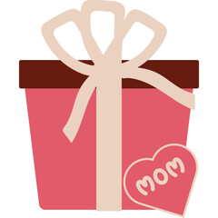 Mother's Day Gift Box Illustration 