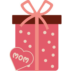 Mother's Day Gift Box Illustration 