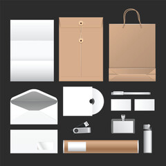 Corporate Branding Mockup: Office Stationery, Paper Goods, and Promotional Items