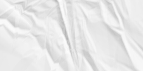 White fabric background. white crumpled paper background texture pattern overlay. wrinkled high resolution arts craft and Seamless white crumpled paper.	