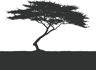 simple line art of tree