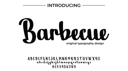 Barbecue - Elegant Script Font for Smooth Handwritten Design and Creative Typography