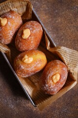 bomboloni in a basket