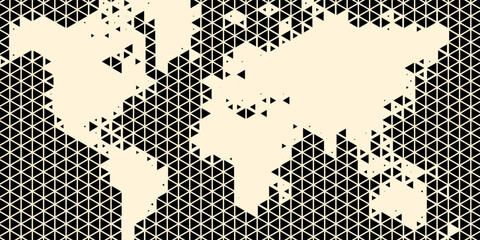 Halftone triangles pattern. Abstract geometric gradient background. Vector illustration, EPS 10.