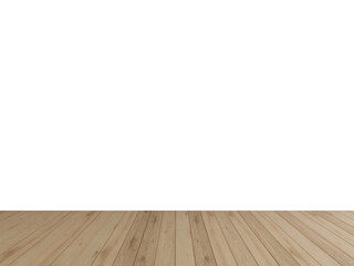 Light Rustic Wood Flooring PNG with Transparent Wall – Minimal Interior Mockup for Commercial and Creative Use