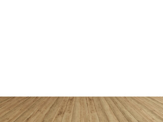 Warm Oak Wood Flooring PNG with Transparent Wall – Realistic Interior Mockup Background for Designers