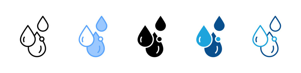 Water Drop icon sheet multiple style collection