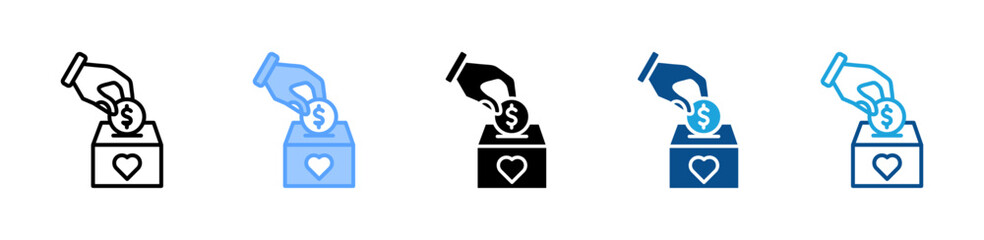Donation Icon icon sheet multiple style collection