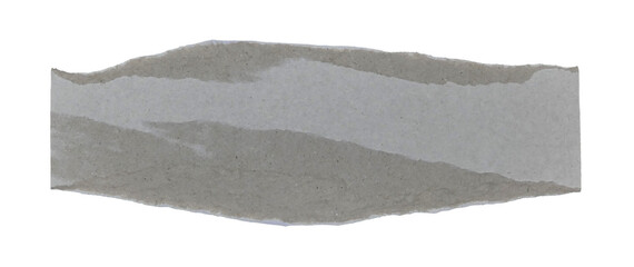 Brown kraft paper torn into pieces in transparent background png