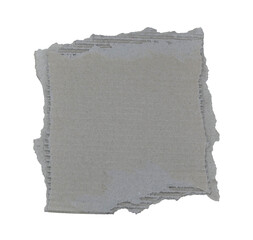Brown corrugated kraft paper torn into pieces in transparent background png