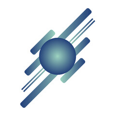 Futuristic Tech Sphere Logo – Abstract Digital Network Symbol.