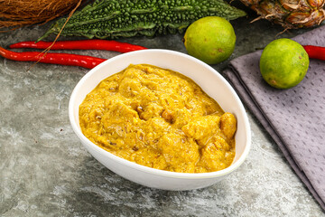 Inchian cuisine - chicken cashew curry