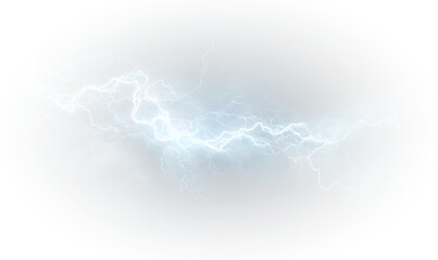 White lightning crackles through transparent air with fierce luminance. Thin electric veins split into bright paths. The moment feels intense, sharp, and electrically alive.